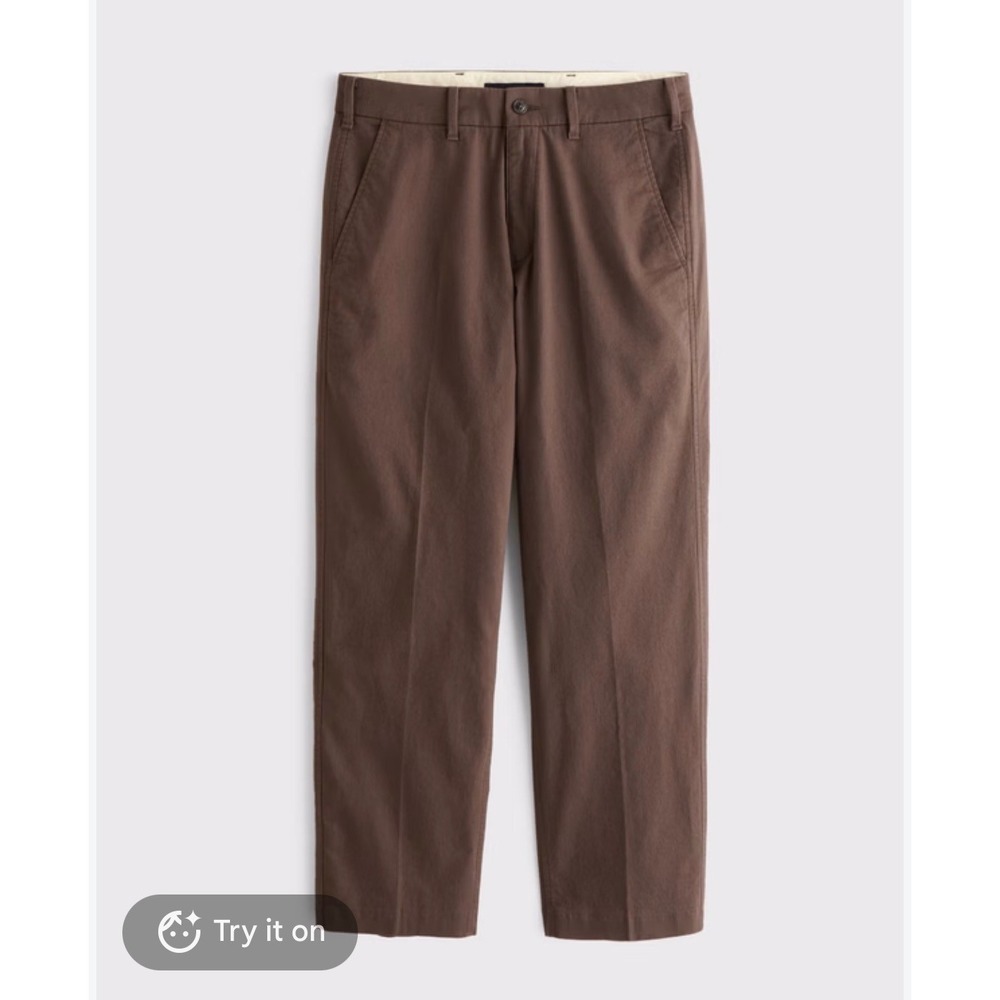 NWT Banana Republic Dawson Relaxed Fit Chinos Brown Pants 34x32